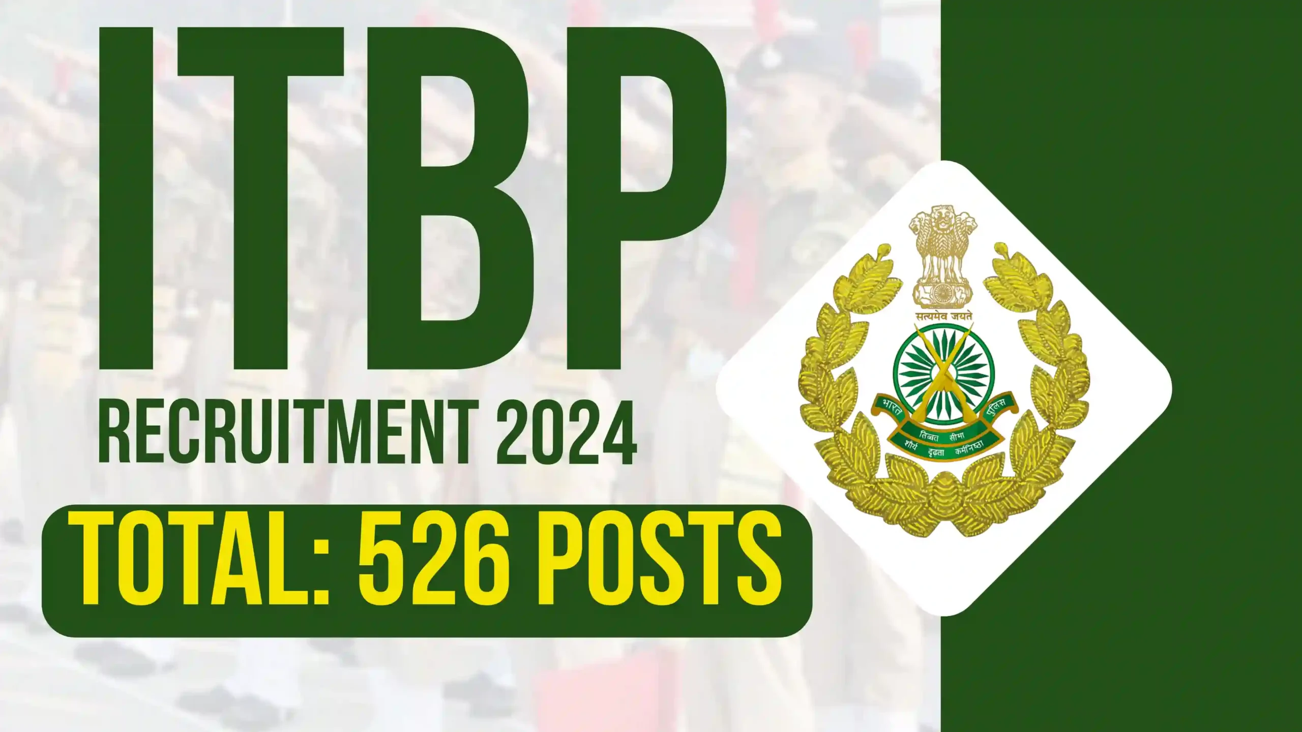 ITBP Recruitment 2024 Online Form