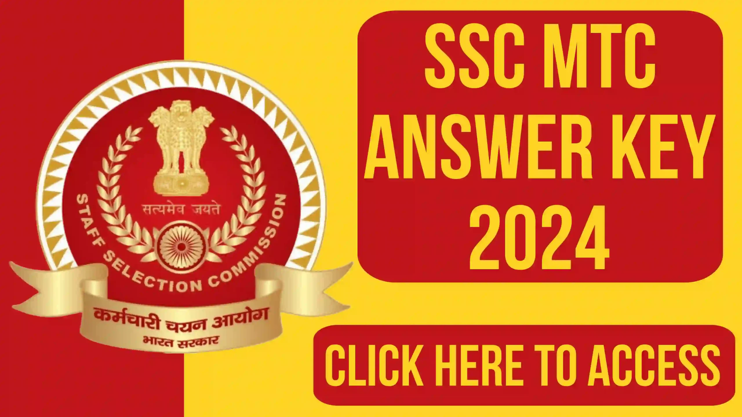 SSC MTS Answer key 2024